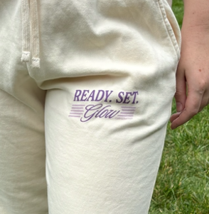 Ready Set Glow Sweatpants in Neutral Sand